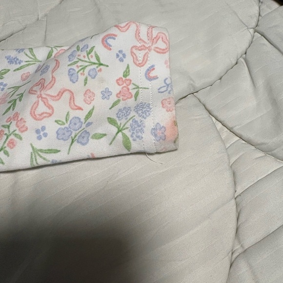 Grace and James Kids Bow and Floral Long Sleeve Dress - Picture 6 of 9